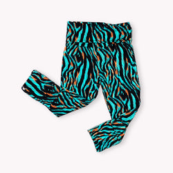 Collection of Funky Zebra Convertible Footie Lounge Pants in a gallery layout