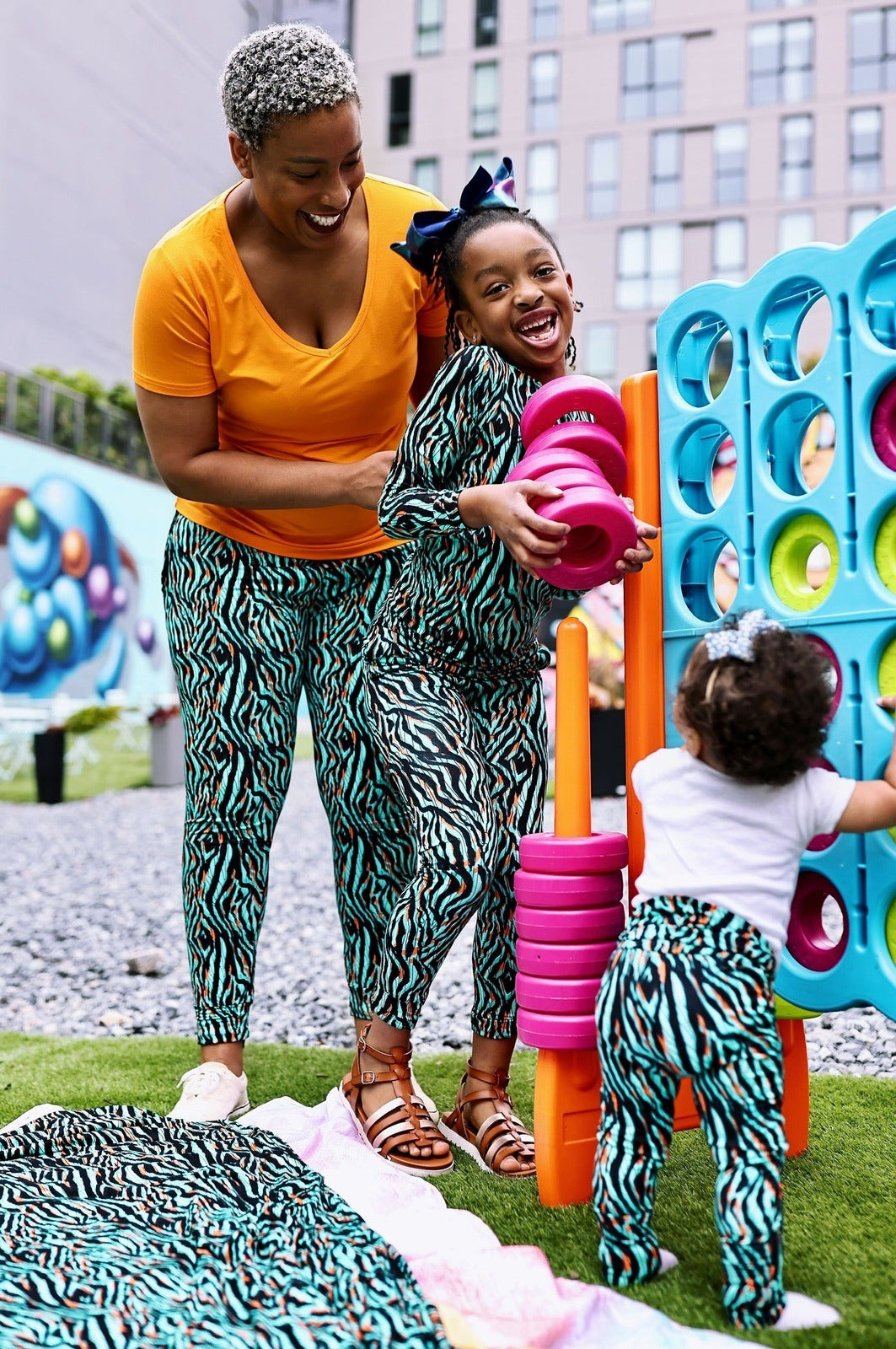 Collection of Funky Zebra Women's Lounge Joggers in a gallery layout