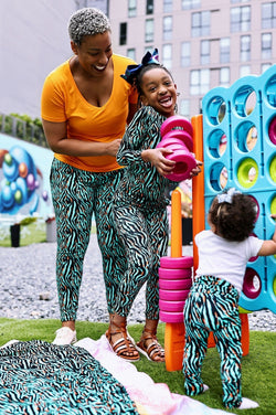 Collection of Funky Zebra Women's Lounge Joggers in a gallery layout