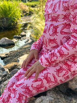 Collection of Fiddler Crabs Long Sleeve PJ Set in a gallery layout