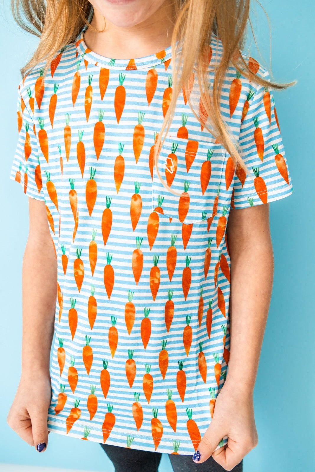 Collection of Carrot Stripes Pocket Tee SHIPS 2/15 in a gallery layout