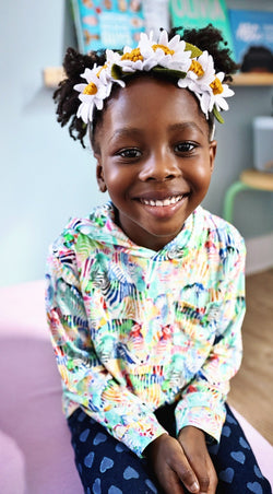 Image of Rainbow Zebra Lightweight Hoodie