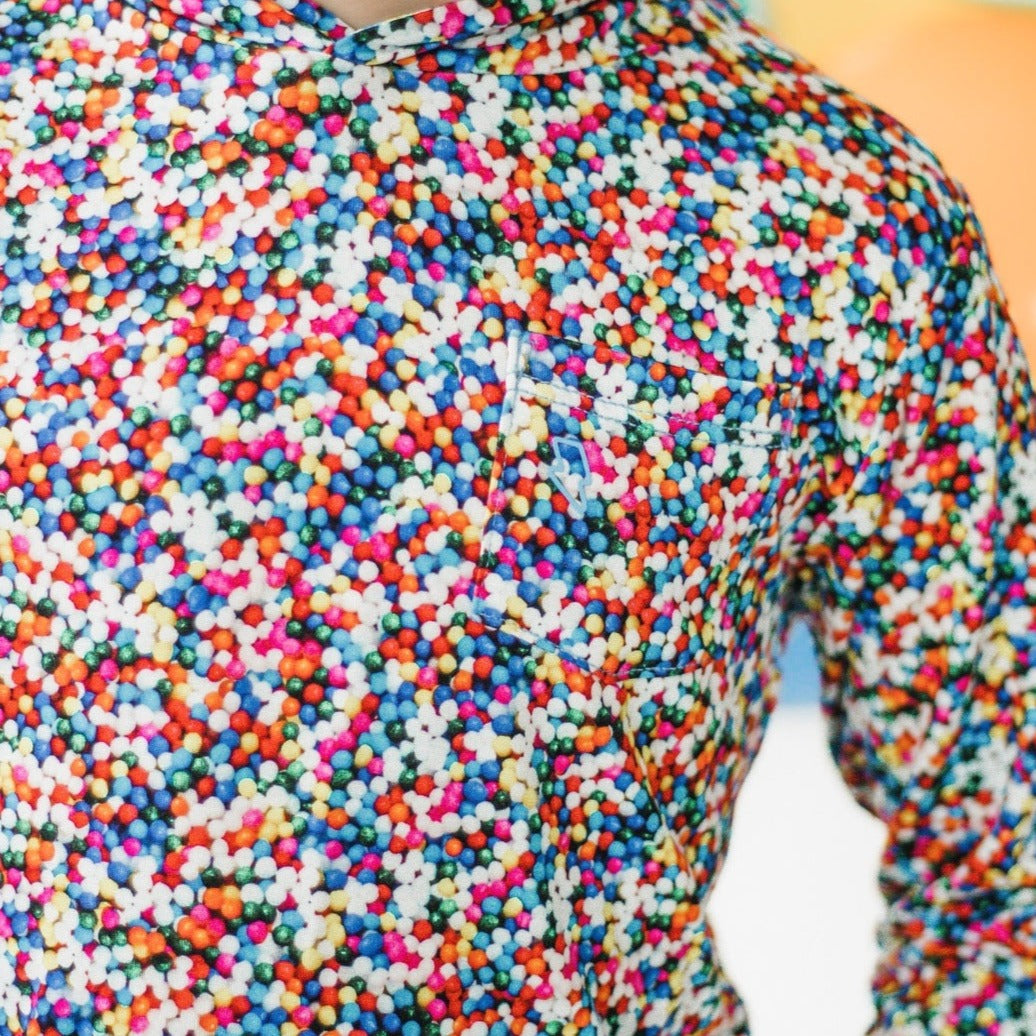 Rainbow Sprinkles Lightweight Hoodie