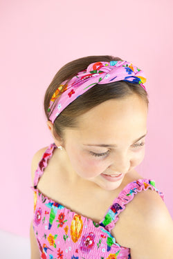 Collection of Hummingbird Floral Braided Headband in a gallery layout