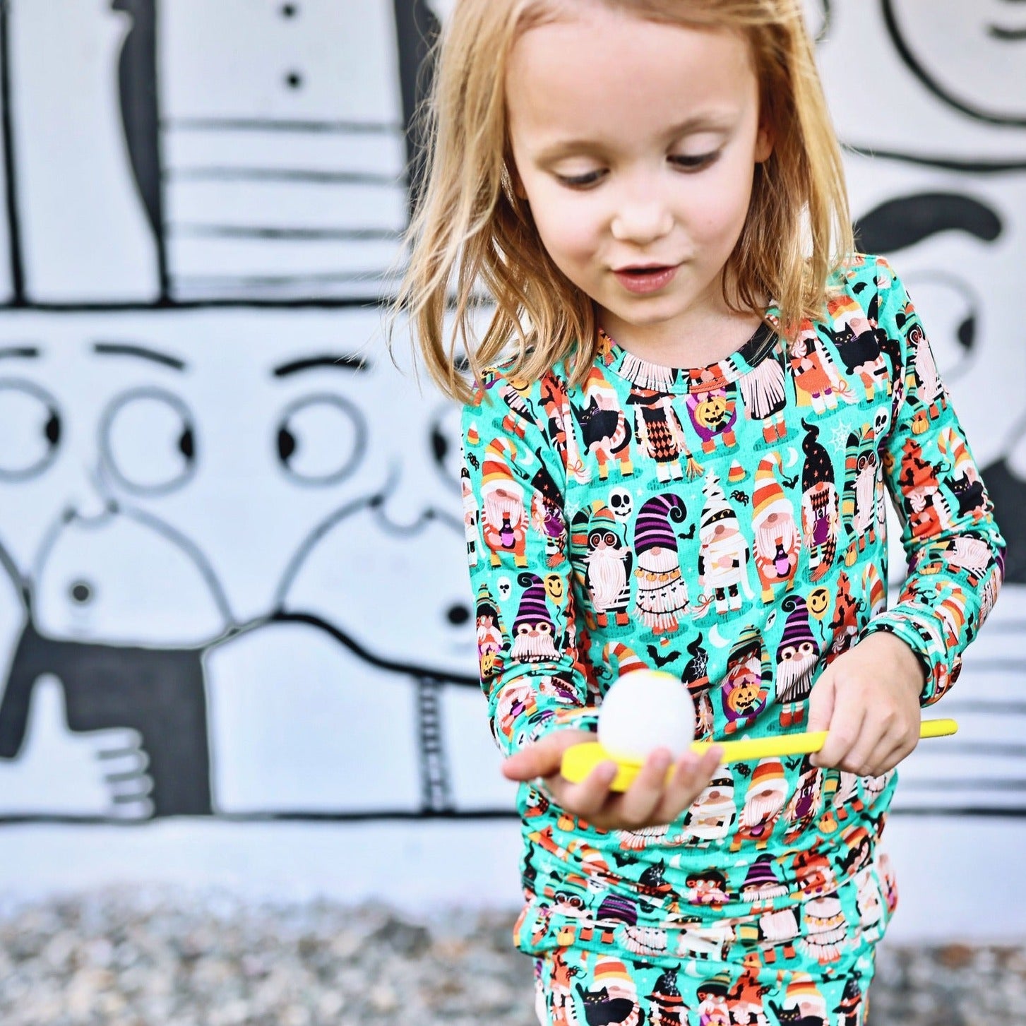 Trick Or Treat Gnomes Long Sleeve PJ Set