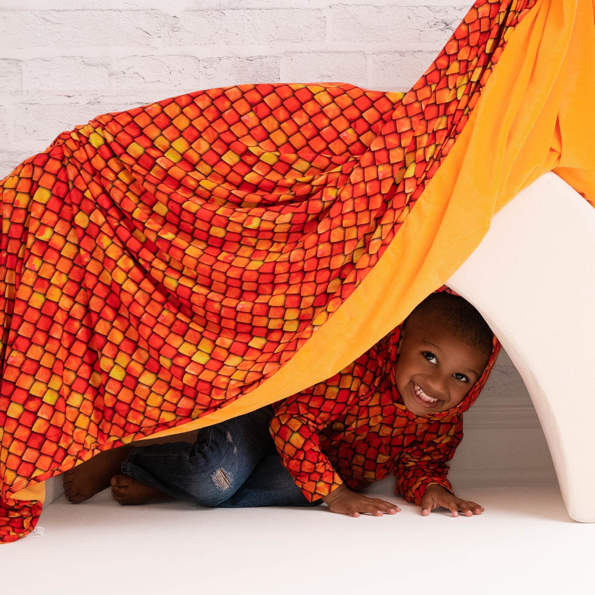 Red Dragon Scales | Burnt Orange Minky Great Grand Lovey™