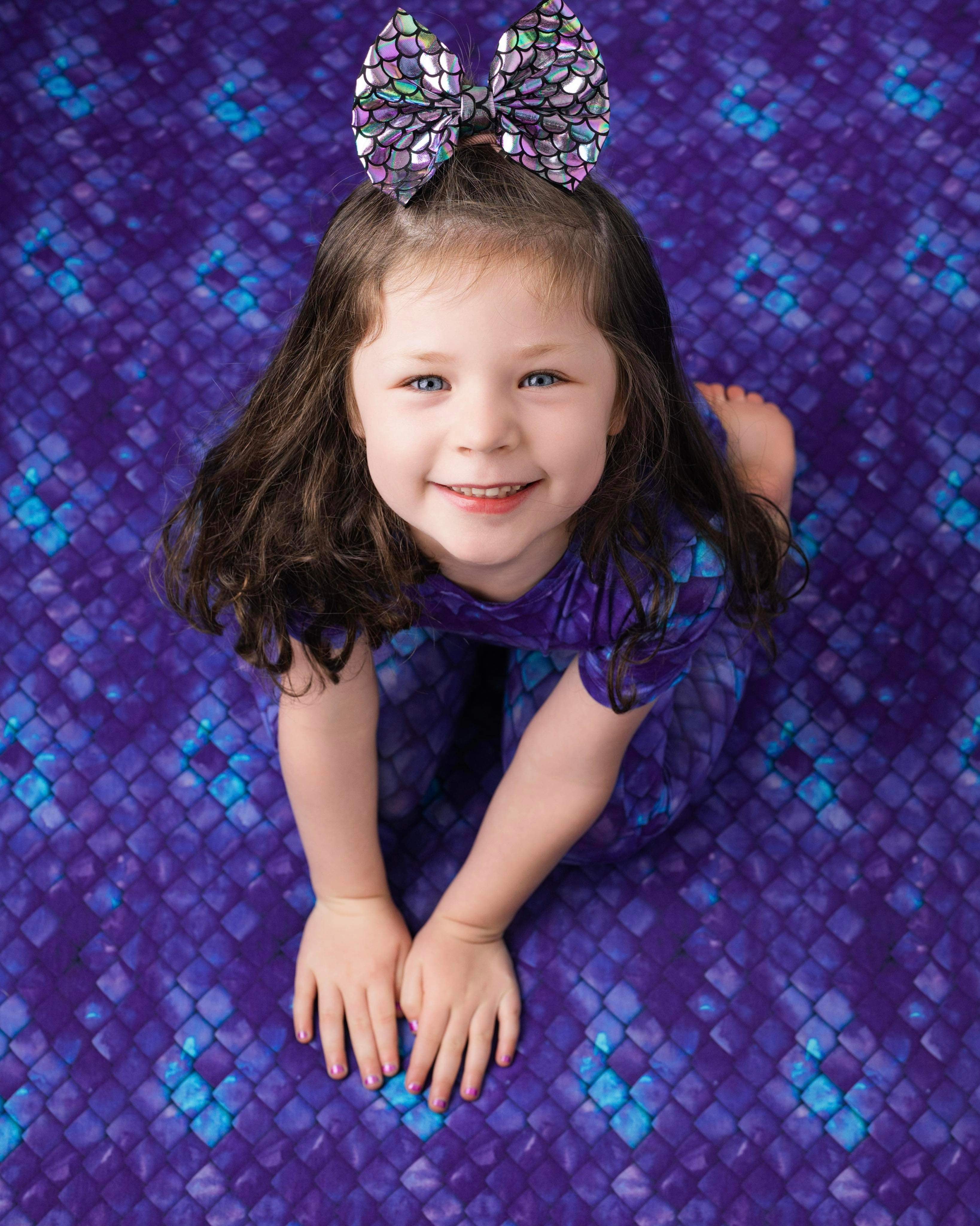 Collection of Purple Dragon Scales Short Sleeve PJ Set in a gallery layout