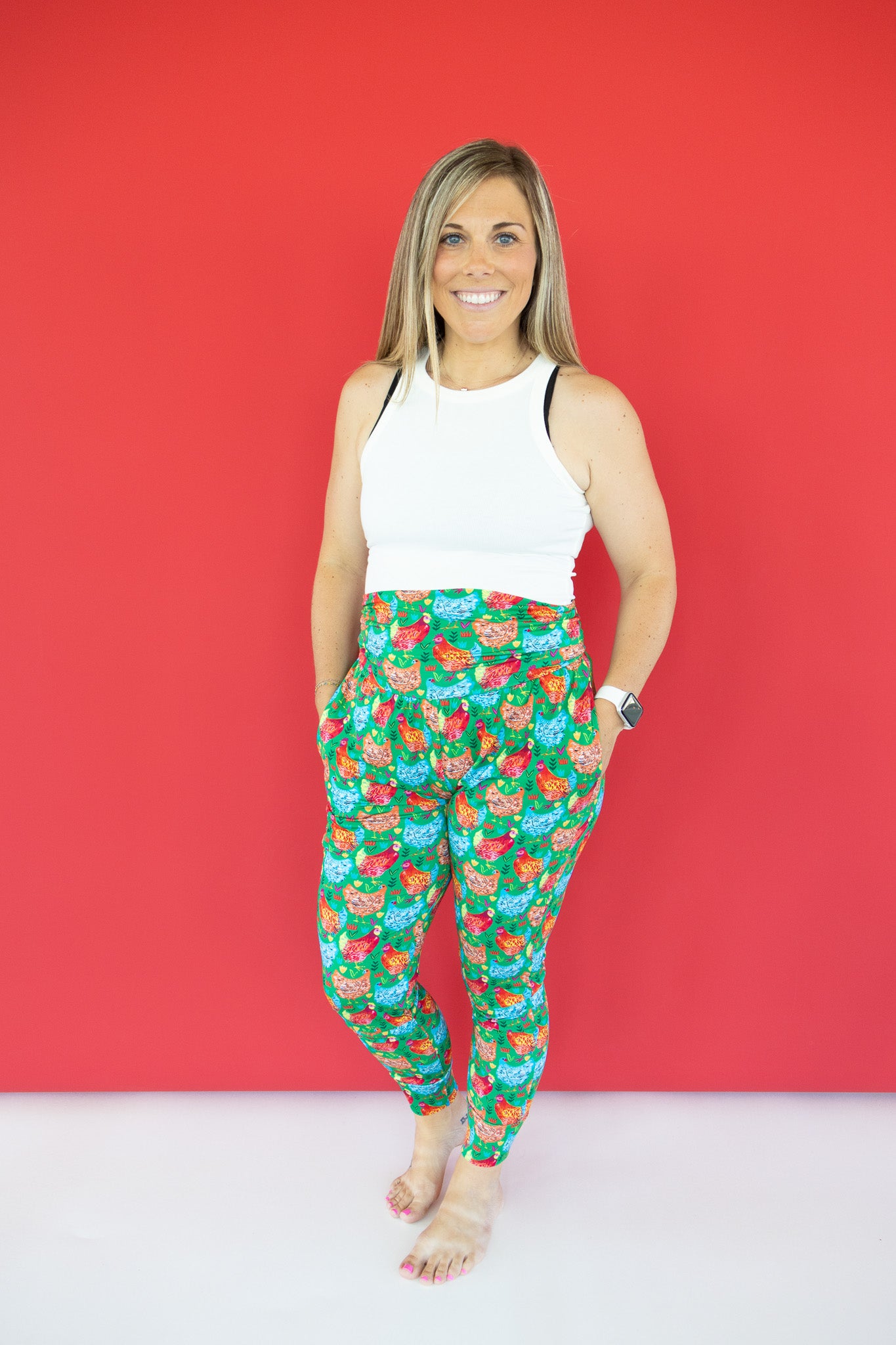 Collection of Chicken Friends Women's Lounge Joggers in a gallery layout