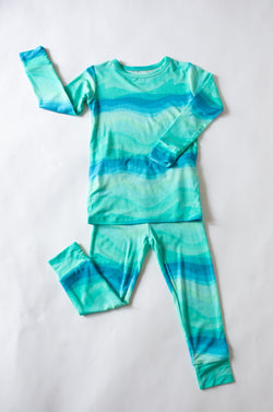 Image of Summer Waves Long Sleeve PJ Set