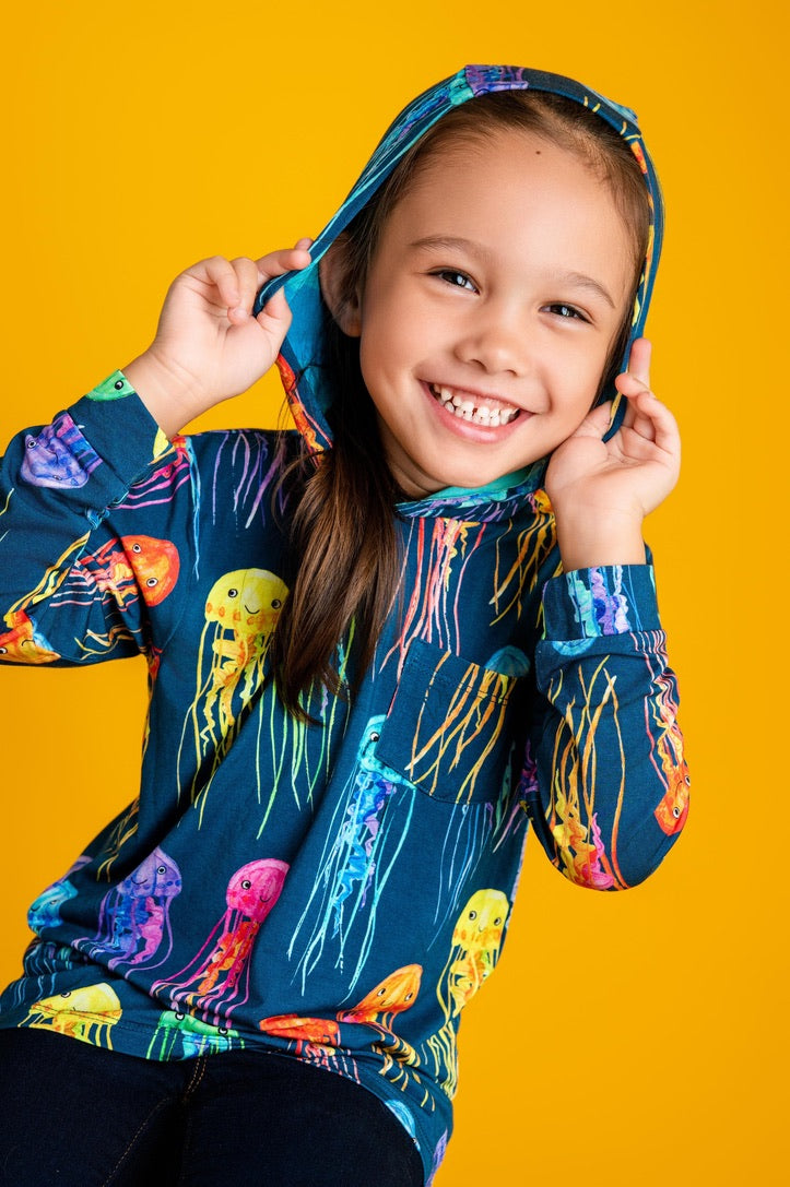 Rainbow Jellies | Summer Waves Lightweight Hoodie (Ships week of July 29)