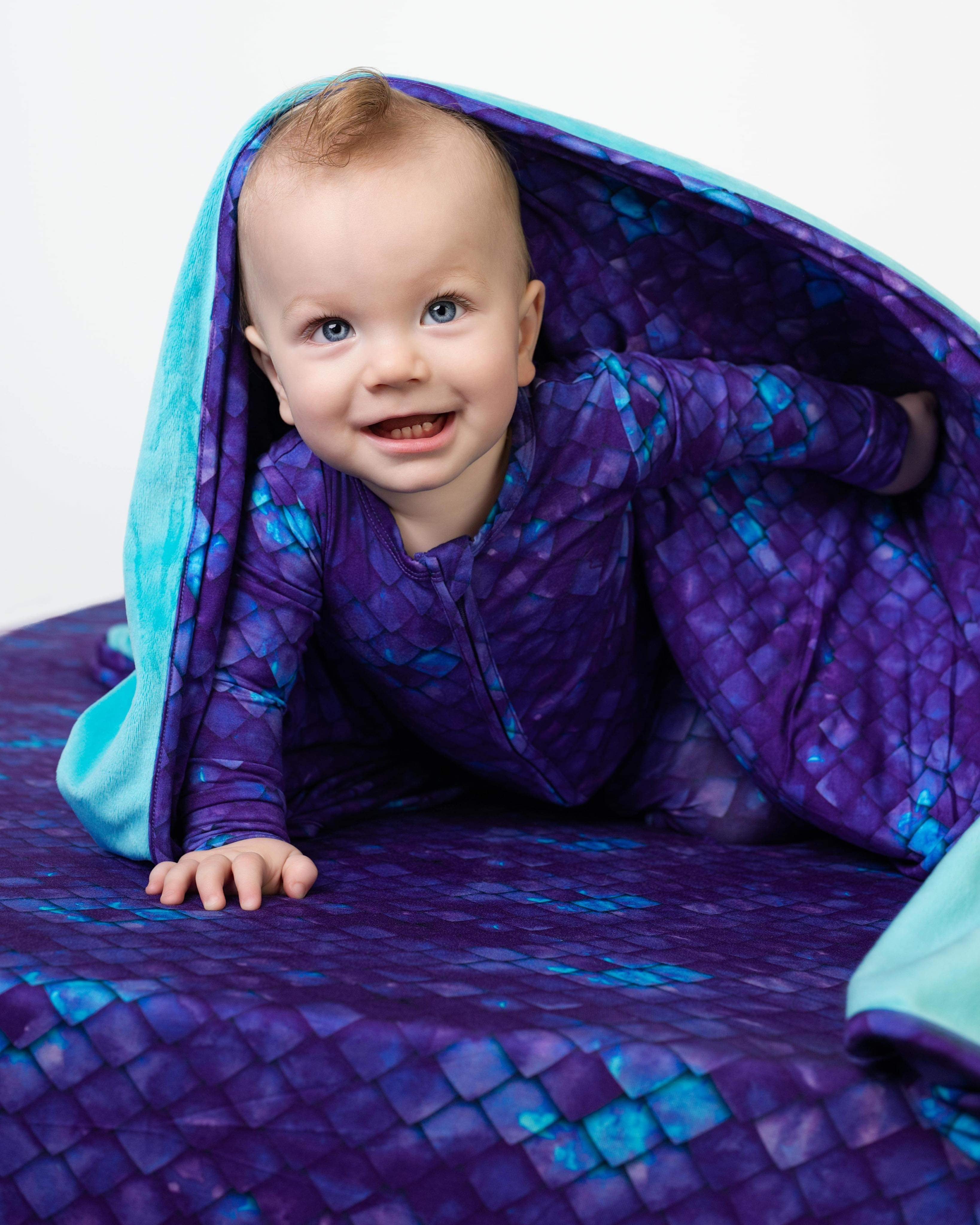 Collection of Purple Dragon Scales Twin Fitted Sheet in a gallery layout