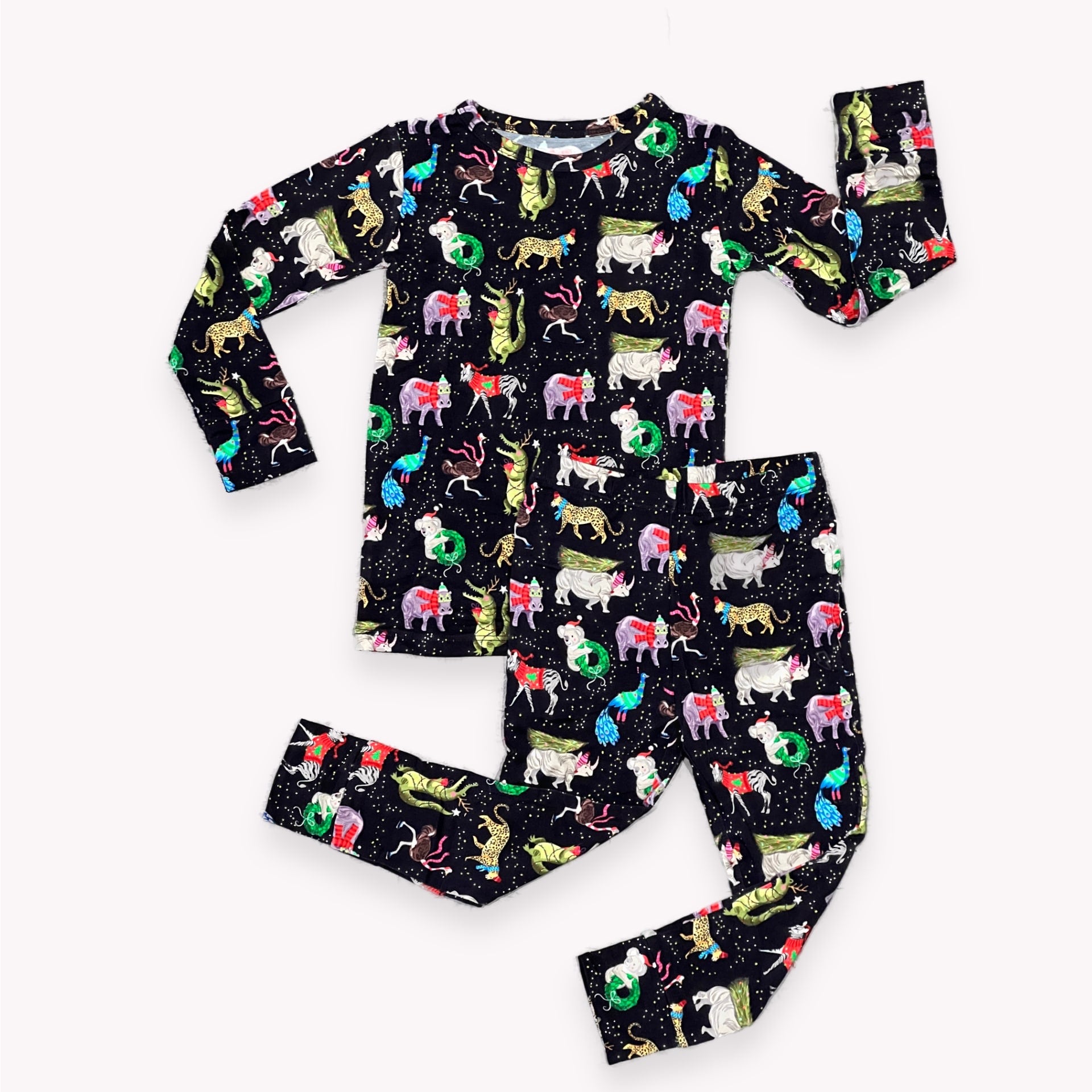 Wild Holiday Long Sleeve PJ Set