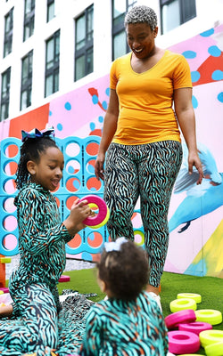 Collection of Funky Zebra Women's Lounge Joggers in a gallery layout