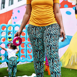 Collection of Funky Zebra Women's Lounge Joggers in a gallery layout