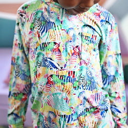 Image of Rainbow Zebra Lightweight Hoodie