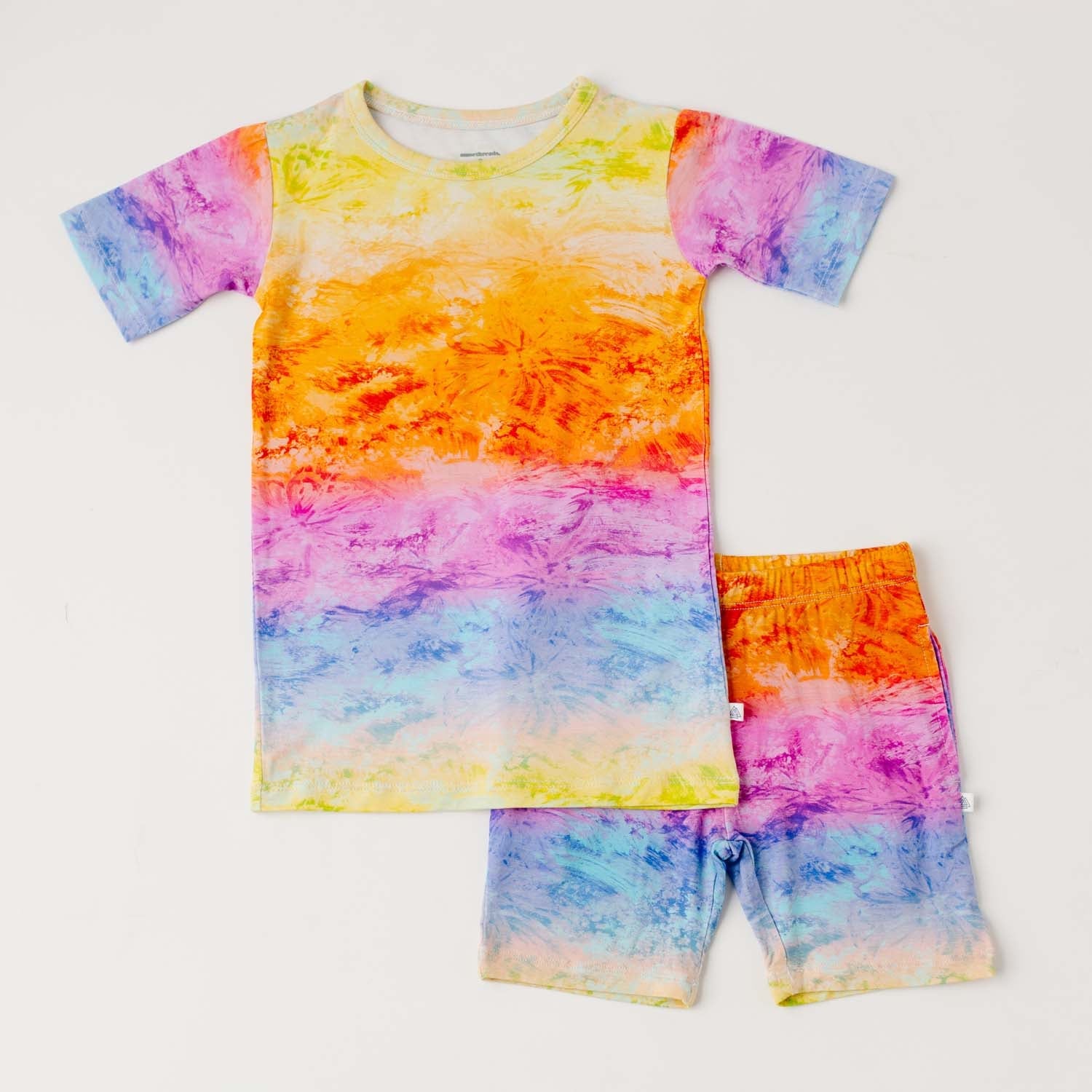 Rainbow Sherbet Short Sleeve/Shorts PJ Set