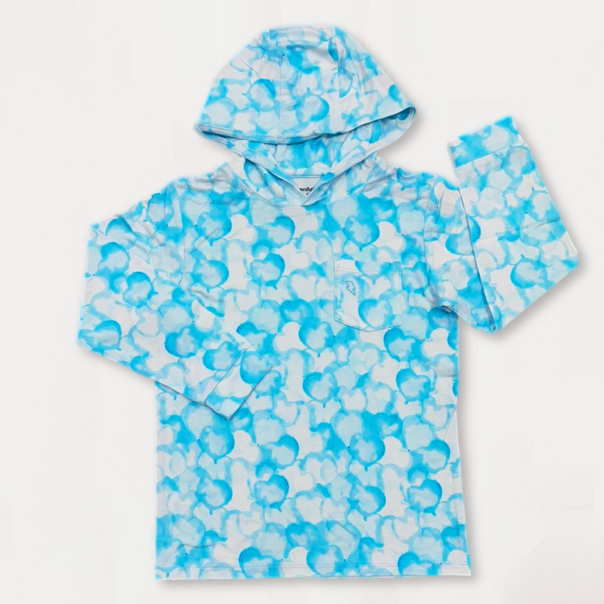 Bubbling Love Blue Edition Lightweight Hoodie