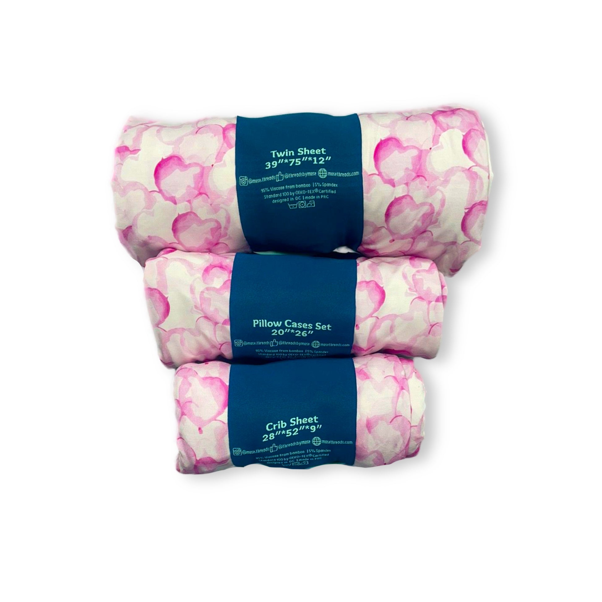 Bubbling Love Pink Edition Pillow Case Set