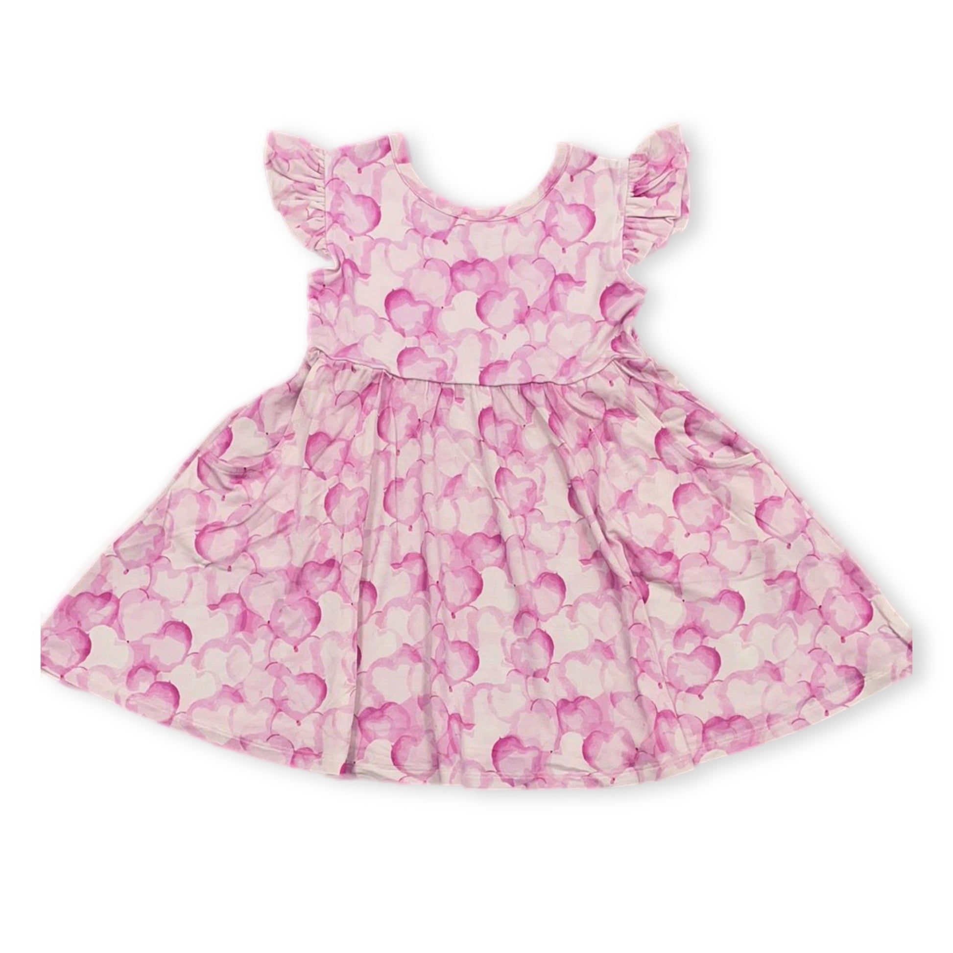 Bubbling Love Pink Edition: Short Sleeve Skater Dress