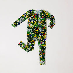 Image of Wildflowers Zip Convertible Footie