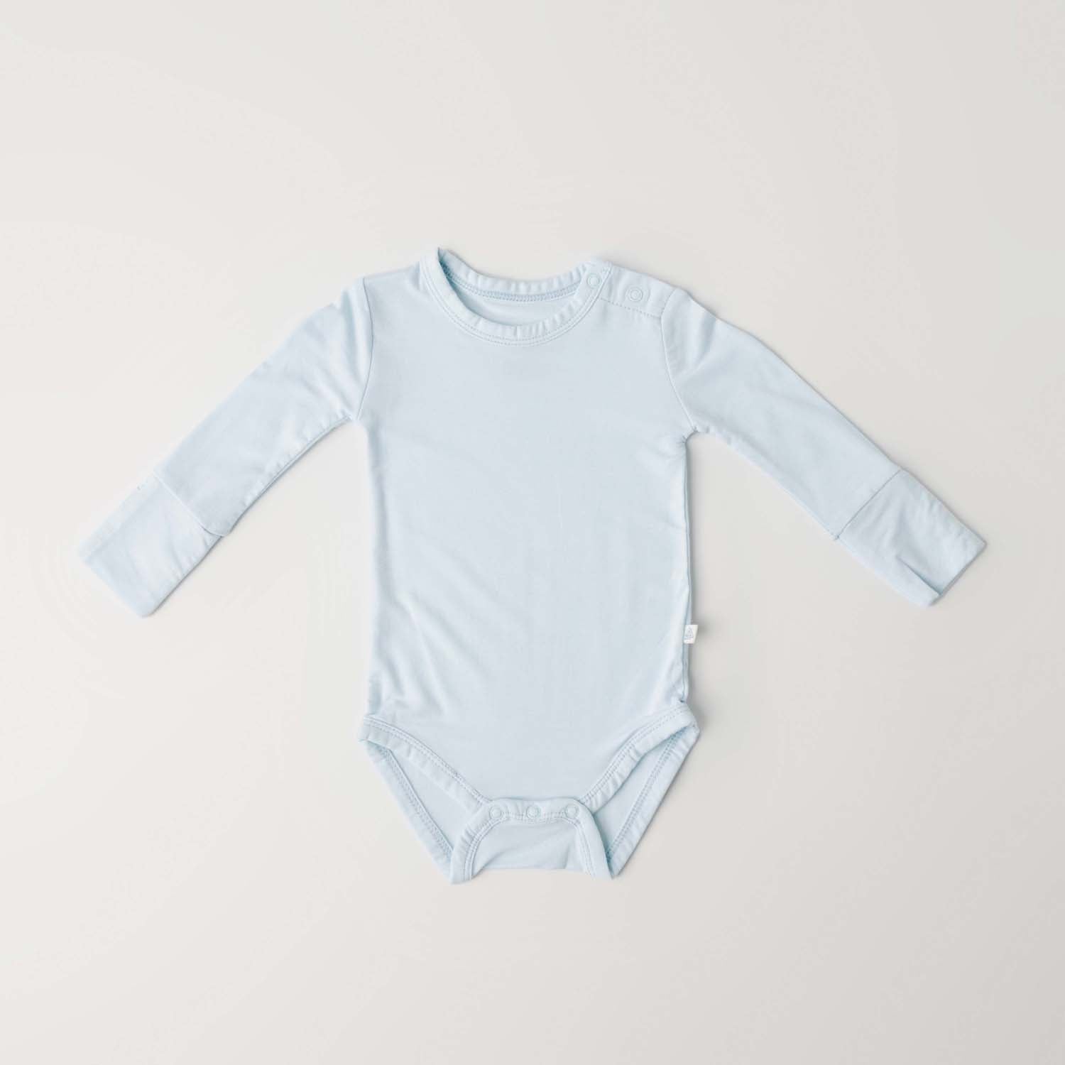 Ice Blue Long Sleeve Bodysuit