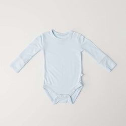 Image of Ice Blue Long Sleeve Bodysuit