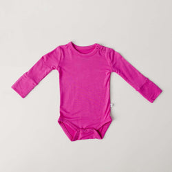 Image of Festive Pink Long Sleeve Bodysuit