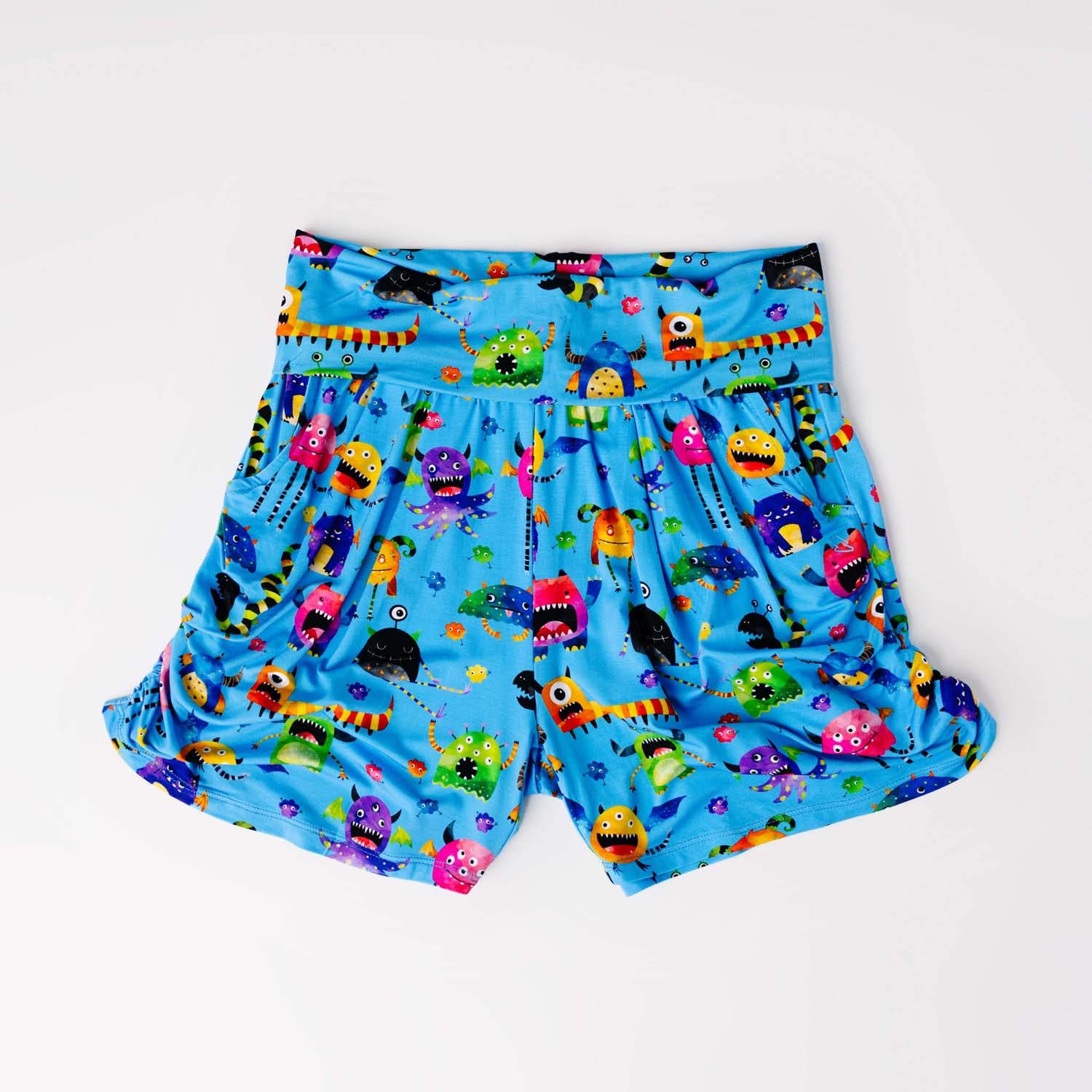 Collection of Cole's Spooky Monsters 2022 Women's Lounge Shorts in a gallery layout