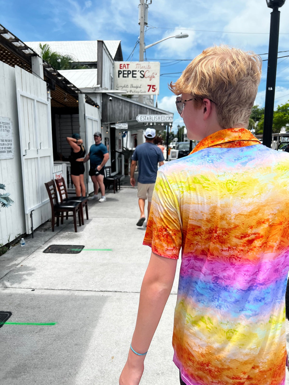 Rainbow Sherbet Men's Polo Shirt