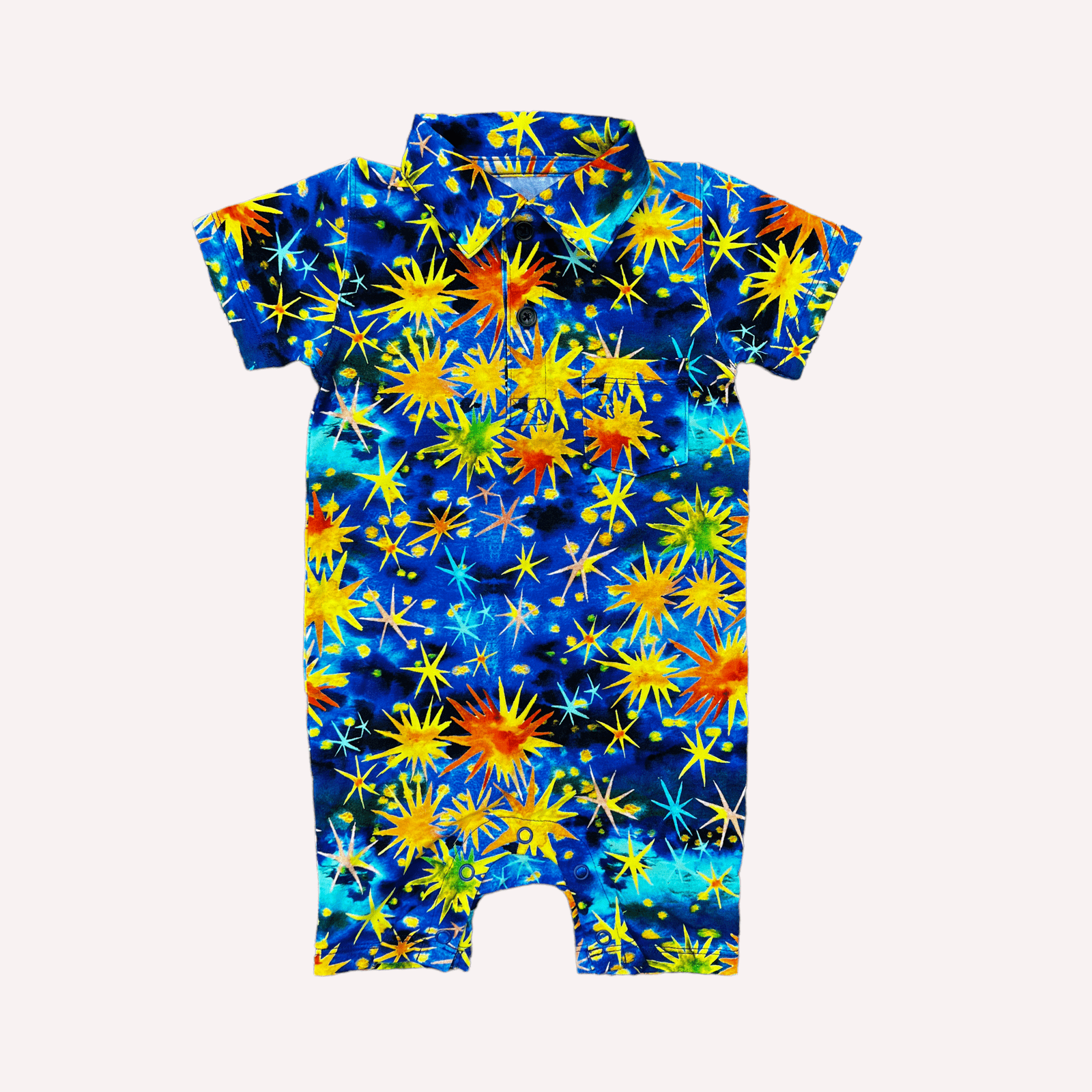 Starry Starry Night Polo Romper PRE-SALE